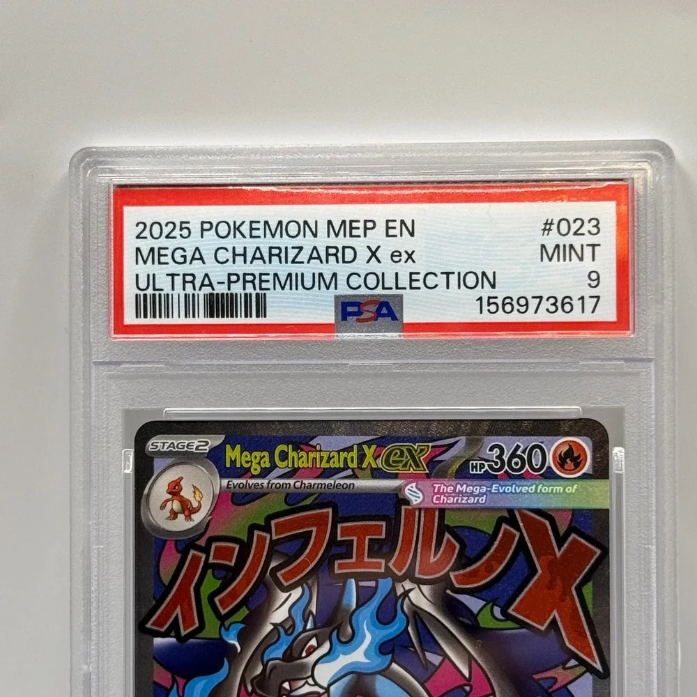 Pokemon Mega Charizard X ex 023 Ultra-Premium Collection PSA 9 Mint 2025 Graded